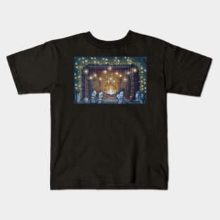 Near the fireplace Kids T-Shirt